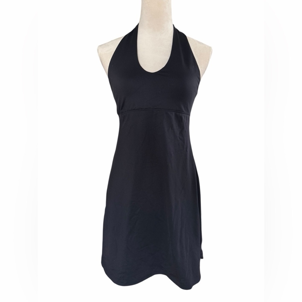 Patagonia Tie On Back Athletic Balck Halter Dress